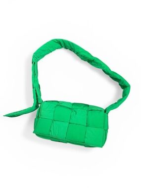 Unisex Green Bottega Veneta Padded Tech Cassette 100% authentic like new